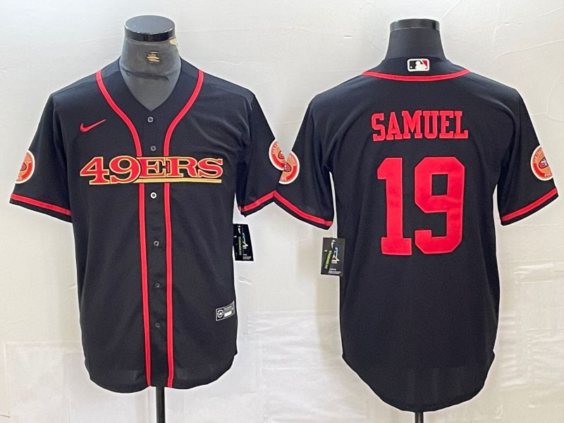 Men San Francisco 49ers 19 Samuel Black 2024 Nike Vapor Untouchable Co branded NFL Jersey style 1